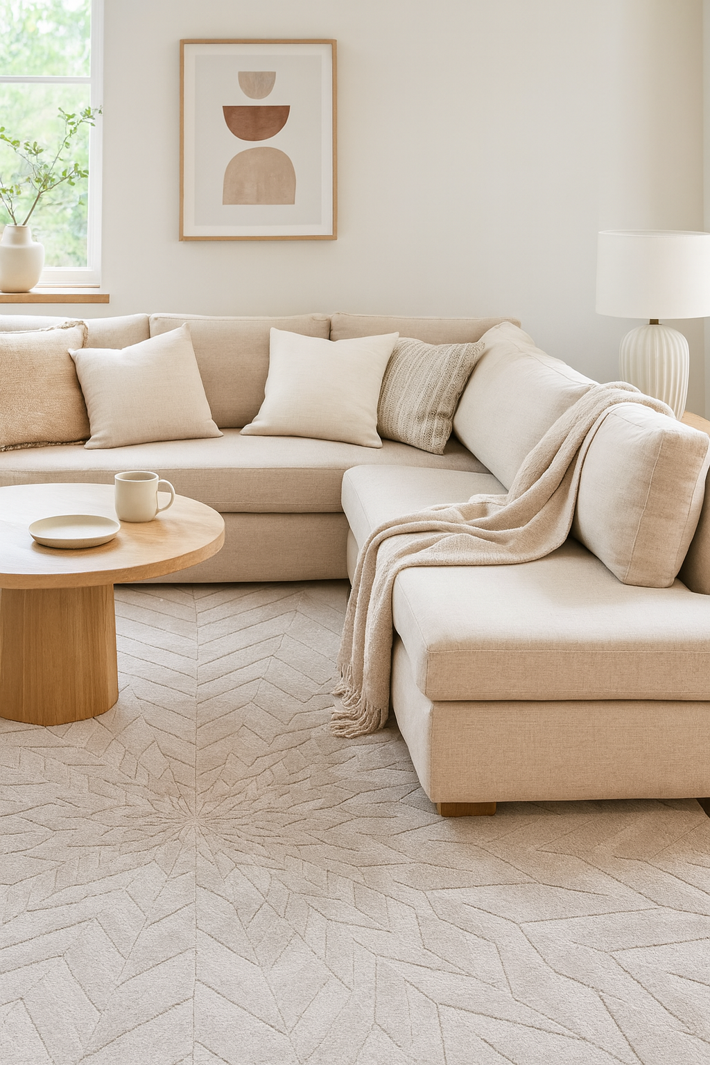 Radiant Geometry - BEIGE