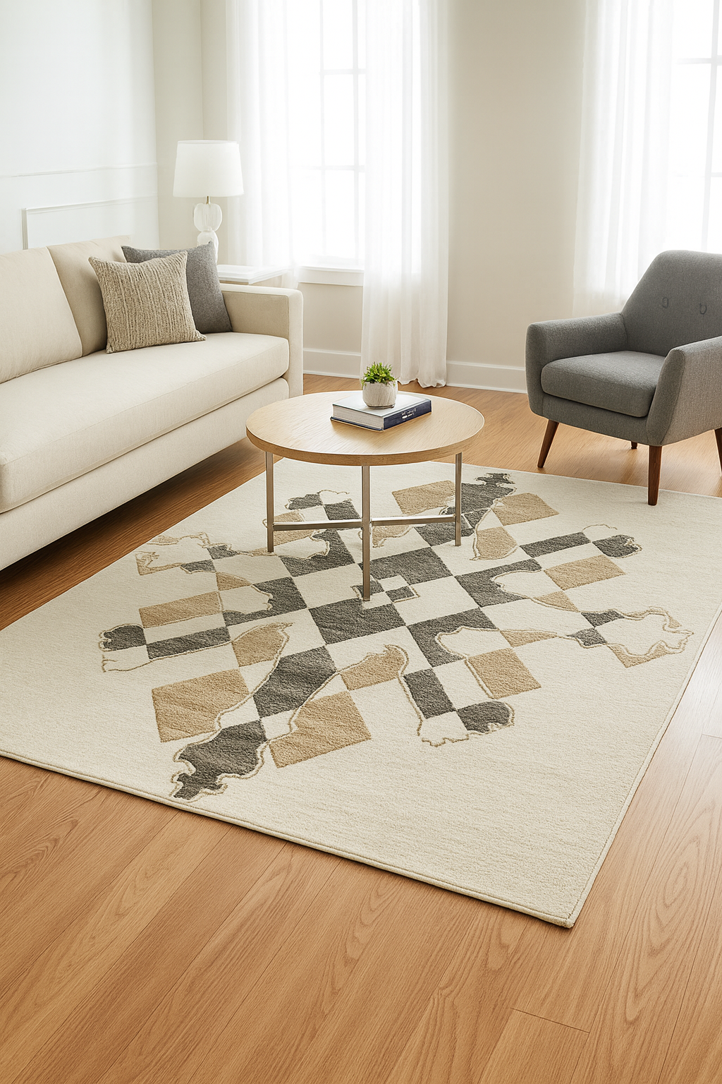 Royal Geometry - BEIGE